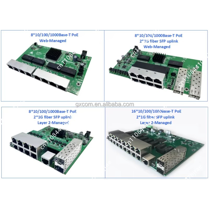 4 8 16 24 Port Gigabit Managed - огляд і ціна Managed Gigabit Poe Switch 8 Port 802.3At
