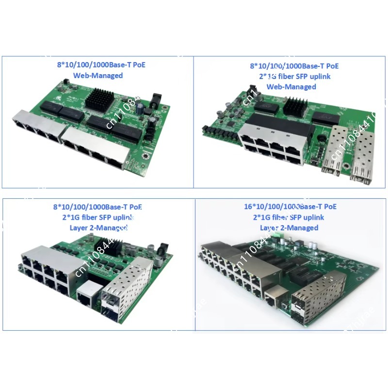 4 8 16 24 Port Gigabit Managed - огляд і ціна Managed Gigabit Poe Switch 8 Port 802.3At