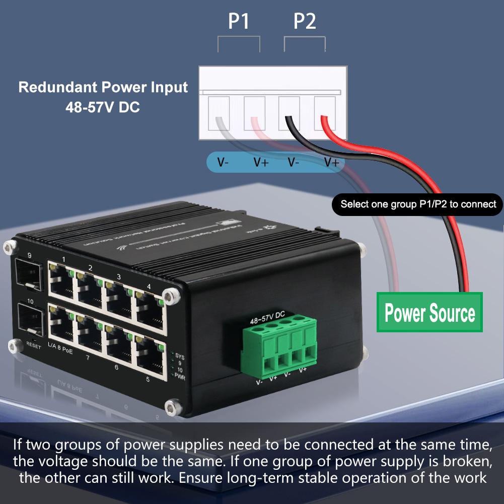 Managed PoE Switch 8 Port 10/1 - огляд і ціна Managed Gigabit Poe Switch 8 Port 802.3At