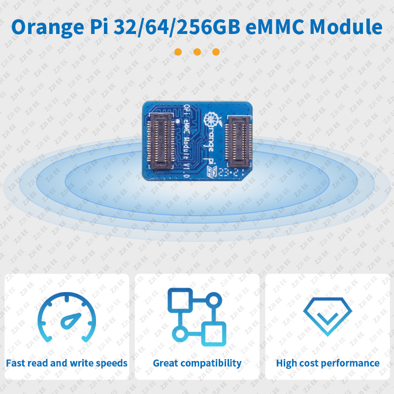 Orange Pi EMMC Module 32GB 64G - огляд і ціна Orange Pi 5 Plus 32Gb