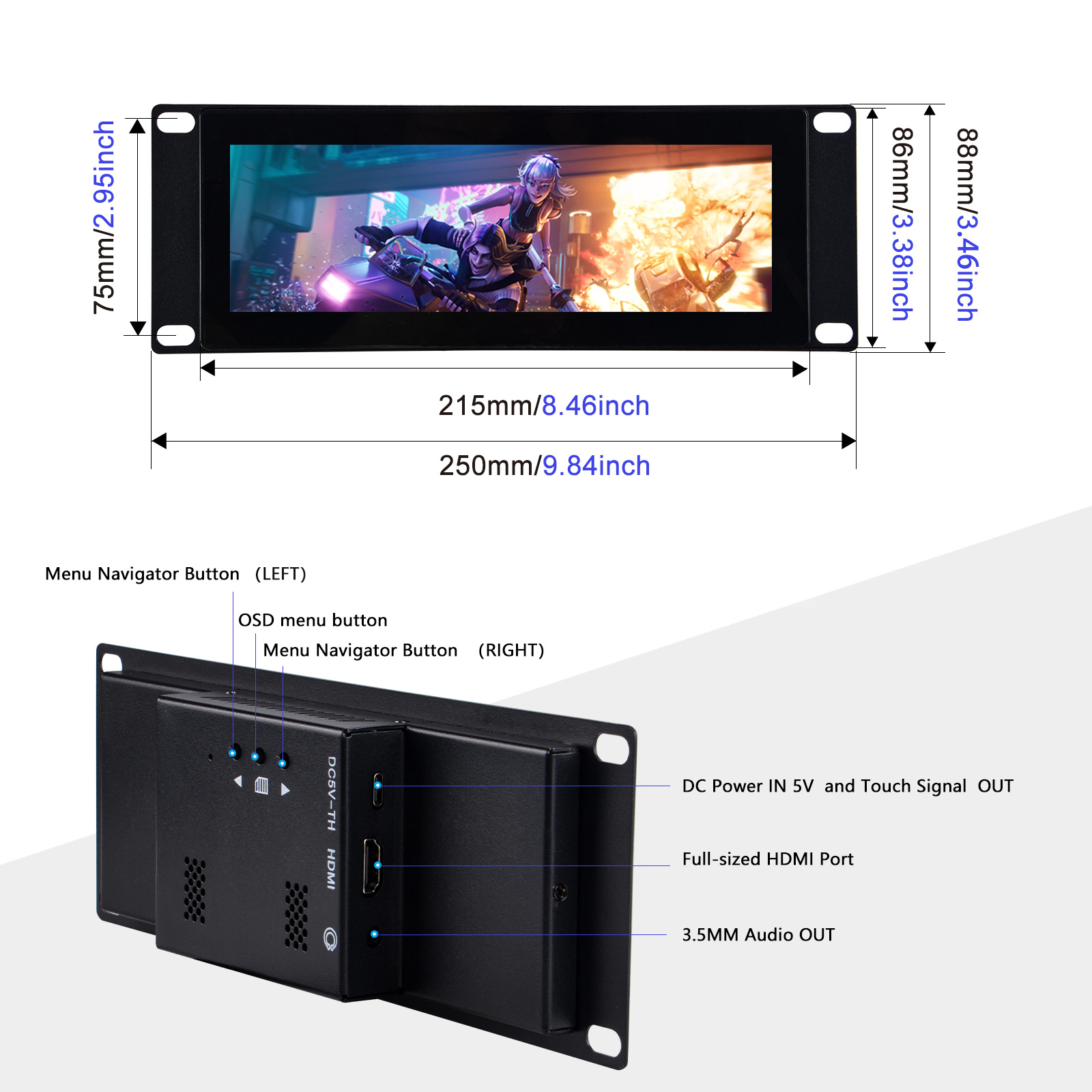 DeskPi 7.84-inch Touch Screen  - огляд і ціна Deskpi Super6C
