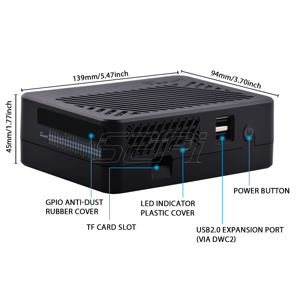 52Pi DeskPi Lite NAS Case with - огляд і ціна Deskpi Super6C