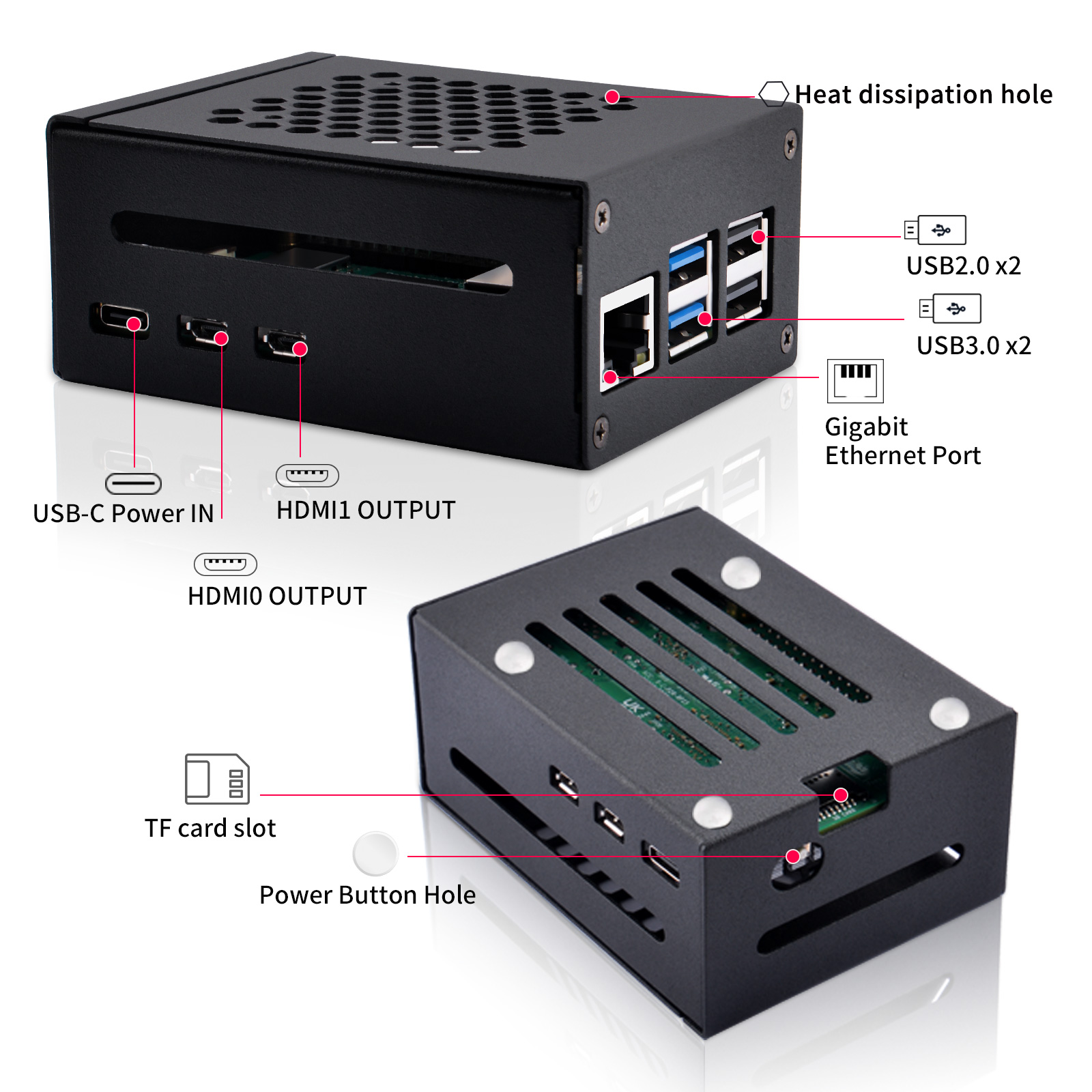 52Pi  Raspberry Pi 5 Metal Cas - огляд і ціна Turing Pi 2