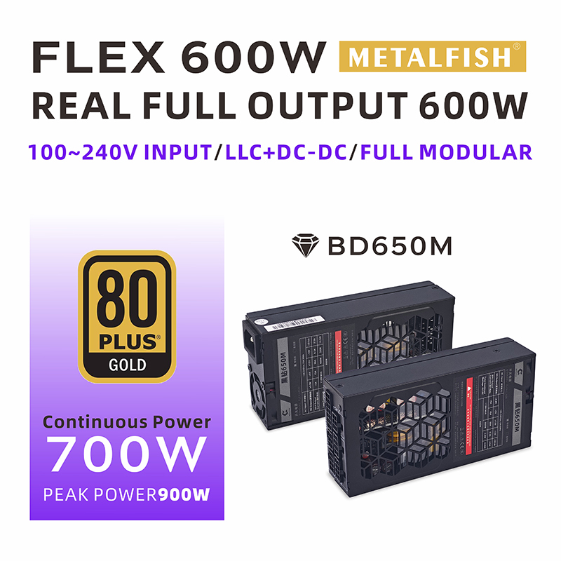 METALFISH Flex 600W Modular Po - огляд і ціна Atx Power Supply 1U Flex 500W