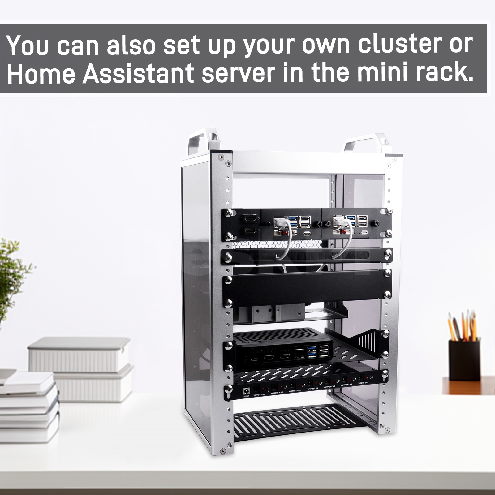 DeskPi Rackmate 10-inch 1U Rac - огляд і ціна Deskpi Super6C
