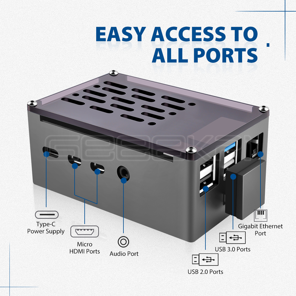 GeeekPi  Aluminum Brick Case B - огляд і ціна Turing Pi 2
