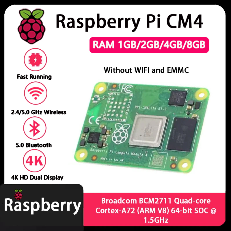 Raspberry Pi CM4 1GB/2GB/4GB/8 - огляд і ціна Raspberry Pi Cm4 8Gb Ram 32Gb Emmc Wifi