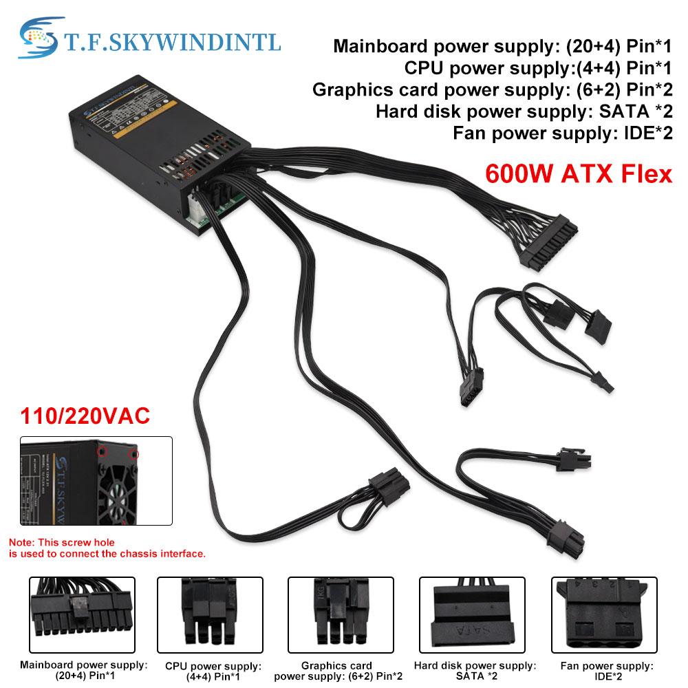 Flex 600W Modular Power Supply - огляд і ціна Atx Power Supply 1U Flex 500W