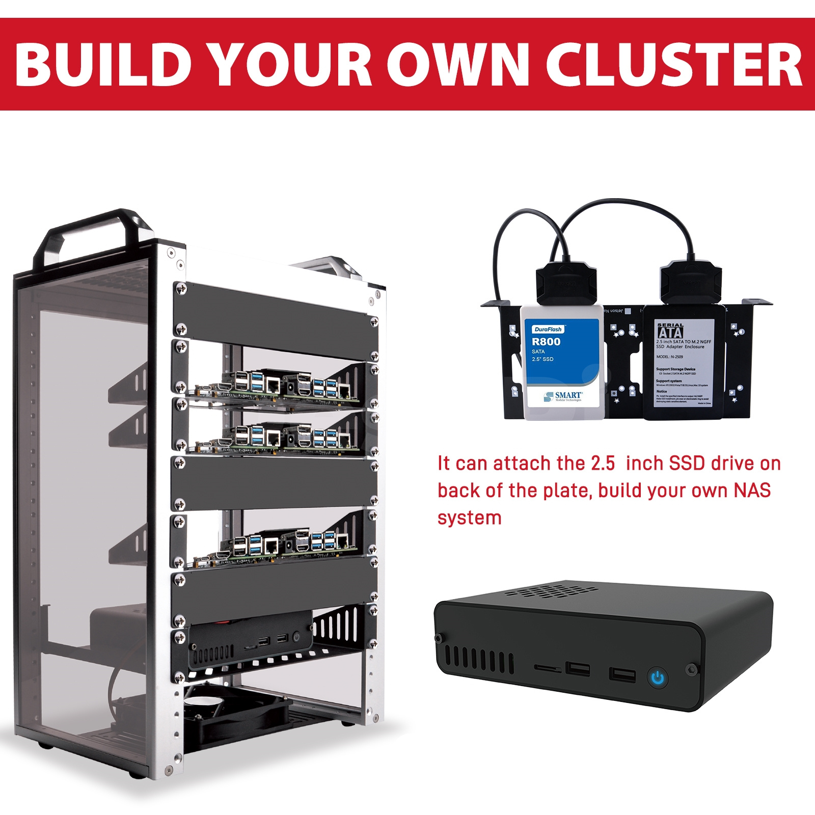 DeskPi RackMate T1 Rackmount,  - огляд і ціна Deskpi Super6C